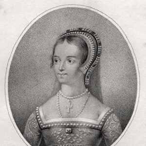 Catherine Parr, engraved by Bocquet, from A Catalogue of the Royal and Noble Authors