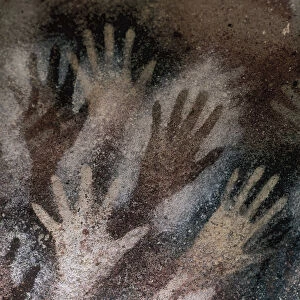 Cave of Hands (Cueva de las Manos), Santa Cruz, Argentina, Neolithic period (fresco)