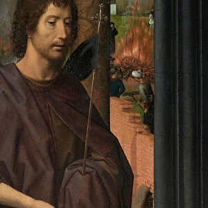 Detail of the central panel of the Triptych of Saint John the Baptist and Saint John the Evangelist, 1474-79 (oil on panel)