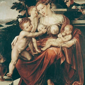 Charity, 1544-58 (oil on panel)