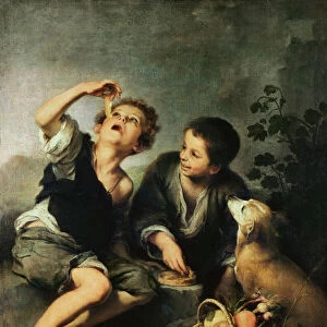 Children Eating a Pie, 1670-75 (oil on canvas)