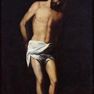 Christ bound to the column (oil on canvas)