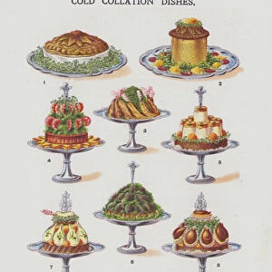 Cold Collation Dishes (chromolitho)