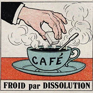 The cold industry: cold by dissolution. Putting a sugar in a cup of hot coffee makes