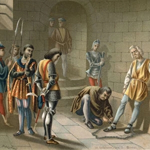 Columbus chained under the orders of Bobadilla