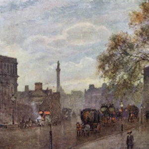 From the Corner of Richmond Terrace (colour litho)