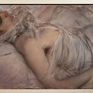 The Countess of Rasty Reclining, 1880 (pastel on paper)