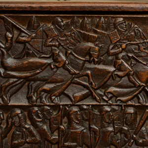 Courtrai Chest, Flemish School, 14th century (oak)