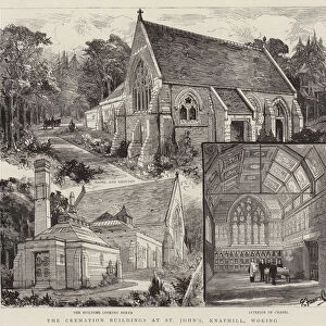 The Cremation Buildings at St John s, Knaphill, Woking (engraving)