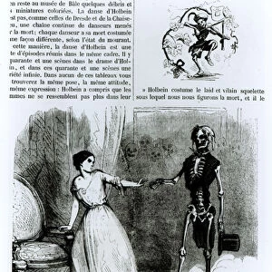 The Dance of Death (engraving) (b / w photo)