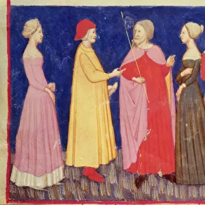 Dante and Beatrice in Paradise, from The Divine Comedy