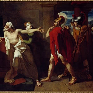 The death of Demosthene Athenian politician. Refuge in the temple of Poseidon located