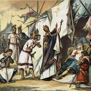 The death of Saint Louis (Louis IX) (1214 / 1215-1270) in Tunis
