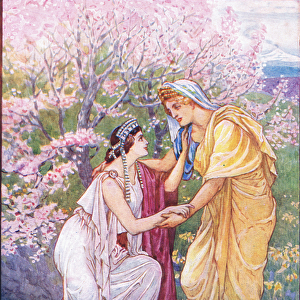 Demeter rejoiced for her daughter was by her side, illustration from