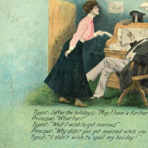Why didn t you get married while you were away? (colour litho)