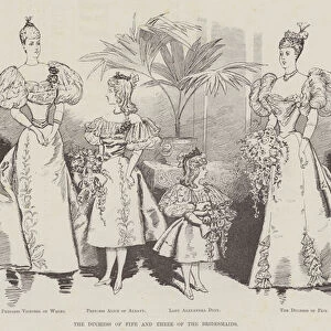 The Duchess of Fife and Three of the Bridesmaids (engraving)