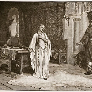 Earl Leofric and Lady Godiva, illustration from The Church of England