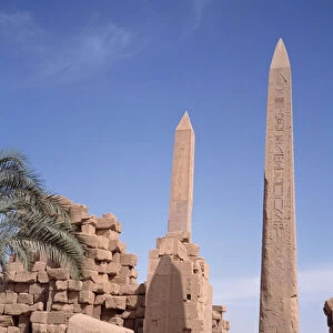 Egyptian Antiquite: view of the Obelisks of the Temple of Amon