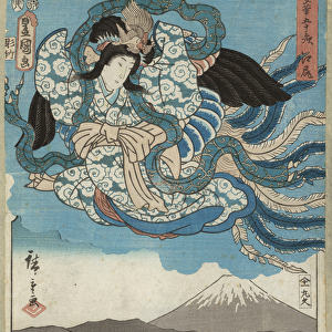 Ejiri, published by Maru-ya Kyushiro, c. 1850 (colour woodblock print)