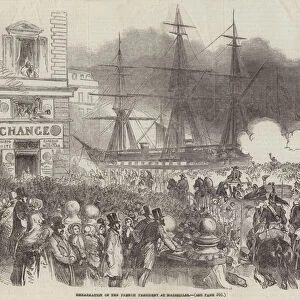 Embarkation of the French President at Marseilles (engraving)
