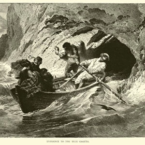 Entrance to the Blue Grotto (engraving)
