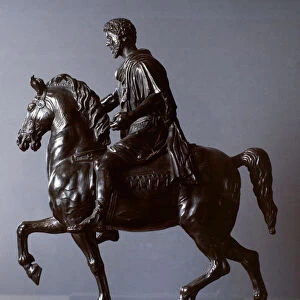 Equestrian portrait of the emperor Marcus Aurelius (bronze sculpture, 16th century)
