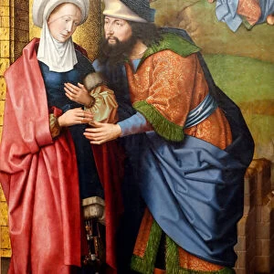 Evora Museum. Master of the Evora altarpiece. The meeting of Joachim