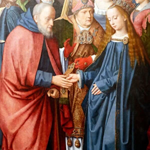 Evora Museum. Master of the Evora altarpiece. The wedding of the Virgin and Joseph