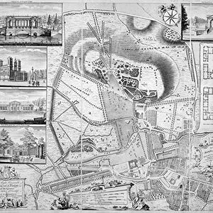 An Exact Plan of the Gardens and Park at Wilton, the seat of the Earl of Pembroke