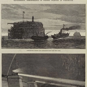 Experimental Demonstration of Torpedo Warfare at Portsmouth (engraving)