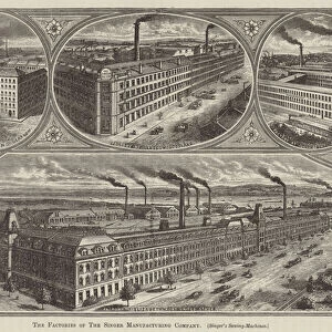 The Factories of The Singer Manufacturing Company (engraving)