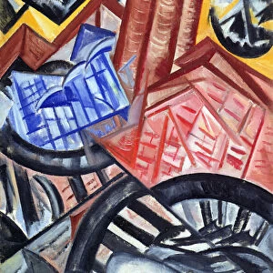 The Factory and the Bridge, 1913 (oil on canvas)