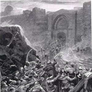 The Fall of Constantinople, illustration from Hutchinsons History of the Nations, 1915 (litho)