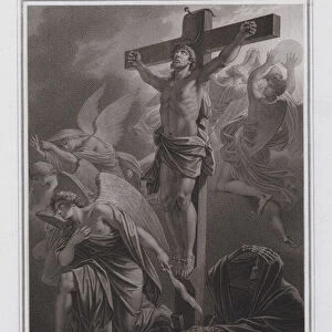 Father! Into your hands I commend my spirit. Jesus on the Cross (engraving)