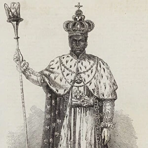 Faustin, Emperor of Hayti, in his Coronation Robes (engraving)