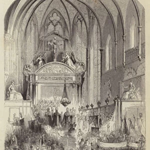 Festival of Corpus Christi at Liege, June 1846 (engraving)