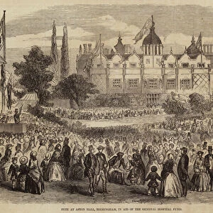 Fete at Aston Hall, Birmingham, in Aid of the General Hospital Fund (engraving)