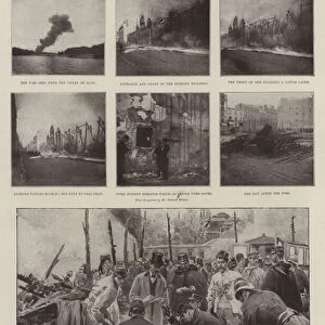 The Fire at a Charity Bazaar in Paris (litho)