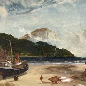 Fisherfolk (oil on canvas)