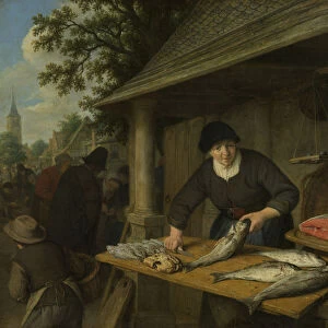 The Fishwife, 1672 (oil on canvas)