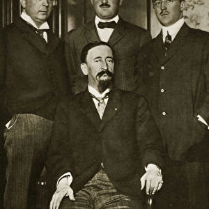 Francisco Madero and three of his sons, Gustavo, Gabriel and Evaristo, at the Astor Hotel