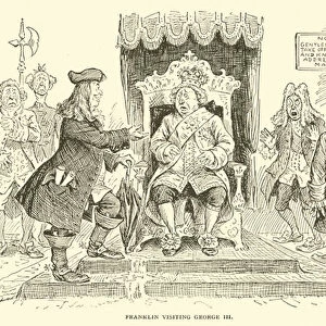 Franklin visiting George III (engraving)