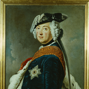 Frederick II the Great of Prussia (oil on panel)