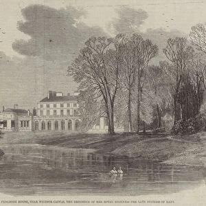 Frogmore House, near Windsor Castle, the Residence of Her Royal Highness the late Duchess of Kent (engraving)