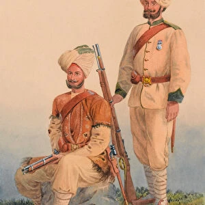 General Roberts Sikh Orderlies, Dewa Singh and Dehan Singh