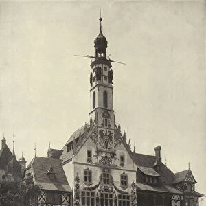The German Building (b / w photo)