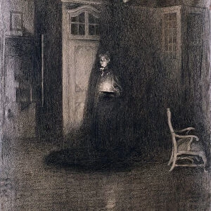 Good Night, 1894 (charcoal on paper)