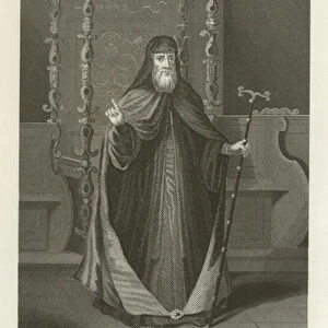 The Greek Patriarch of Constantinople, 18th Century (engraving)