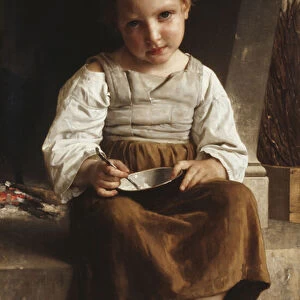 Gruel (Little Girl Eating her Soup), 1872 (oil on canvas)