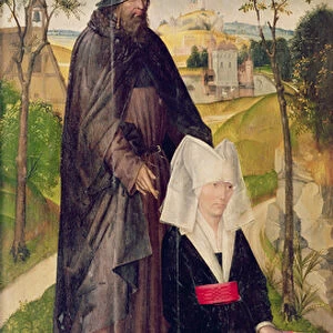 Guillemette de Montagu with Saint Guillaume, 1460-66 (painted panel)